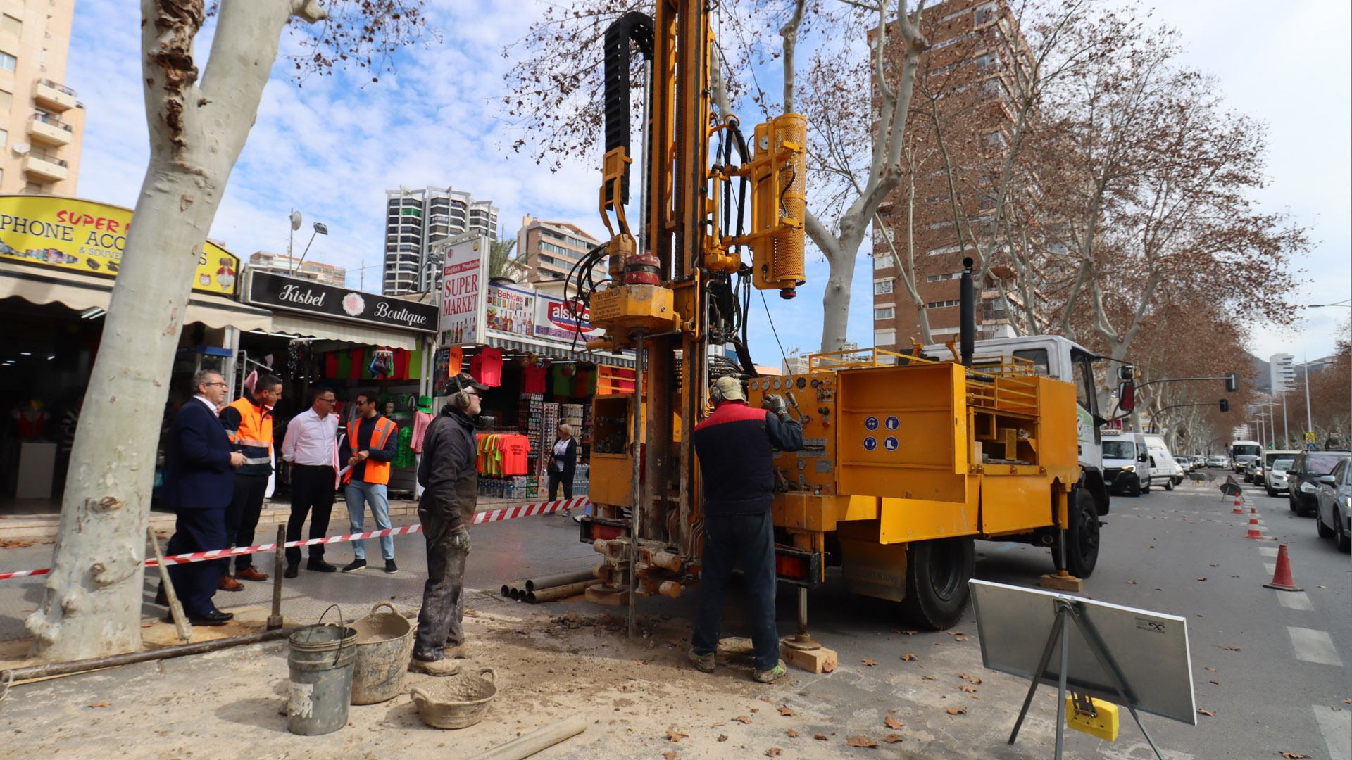 Benidorm estudia el subsuelo para la segunda fase de la avenida Mediterráneo: ¿podrá hacerse un parking?