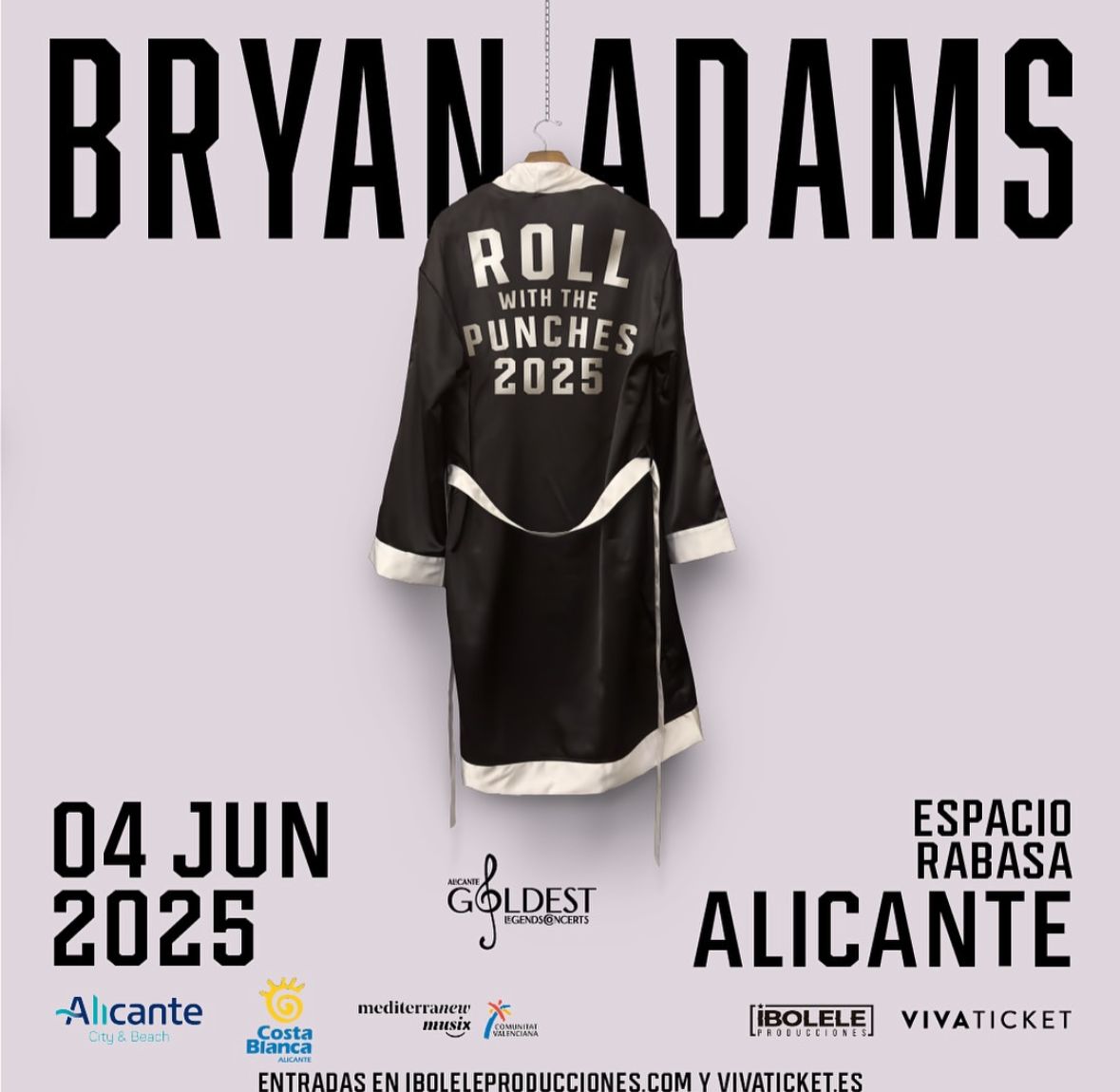 Cuenta atrás para el concierto de Bryan Adams en Alicante