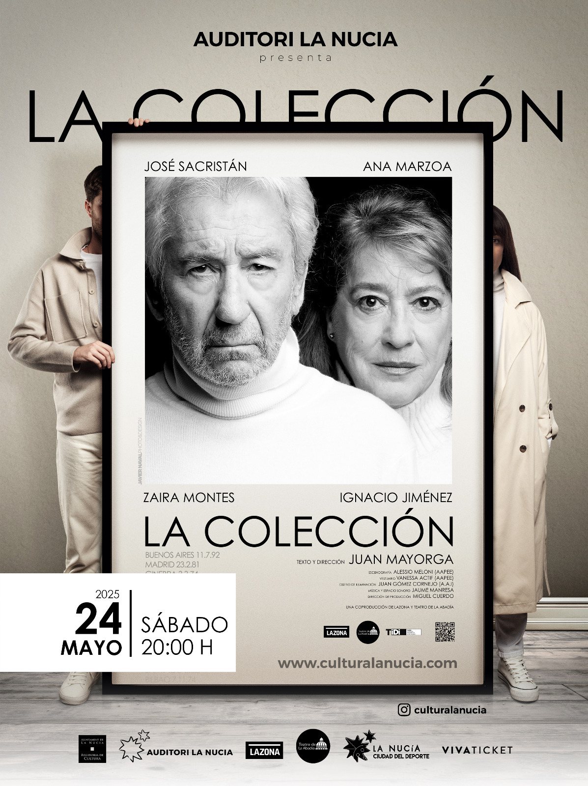 Ana Marzoa: «Es un regalo trabajar con Pepe Sacristán en esta obra sobre el paso del tiempo»