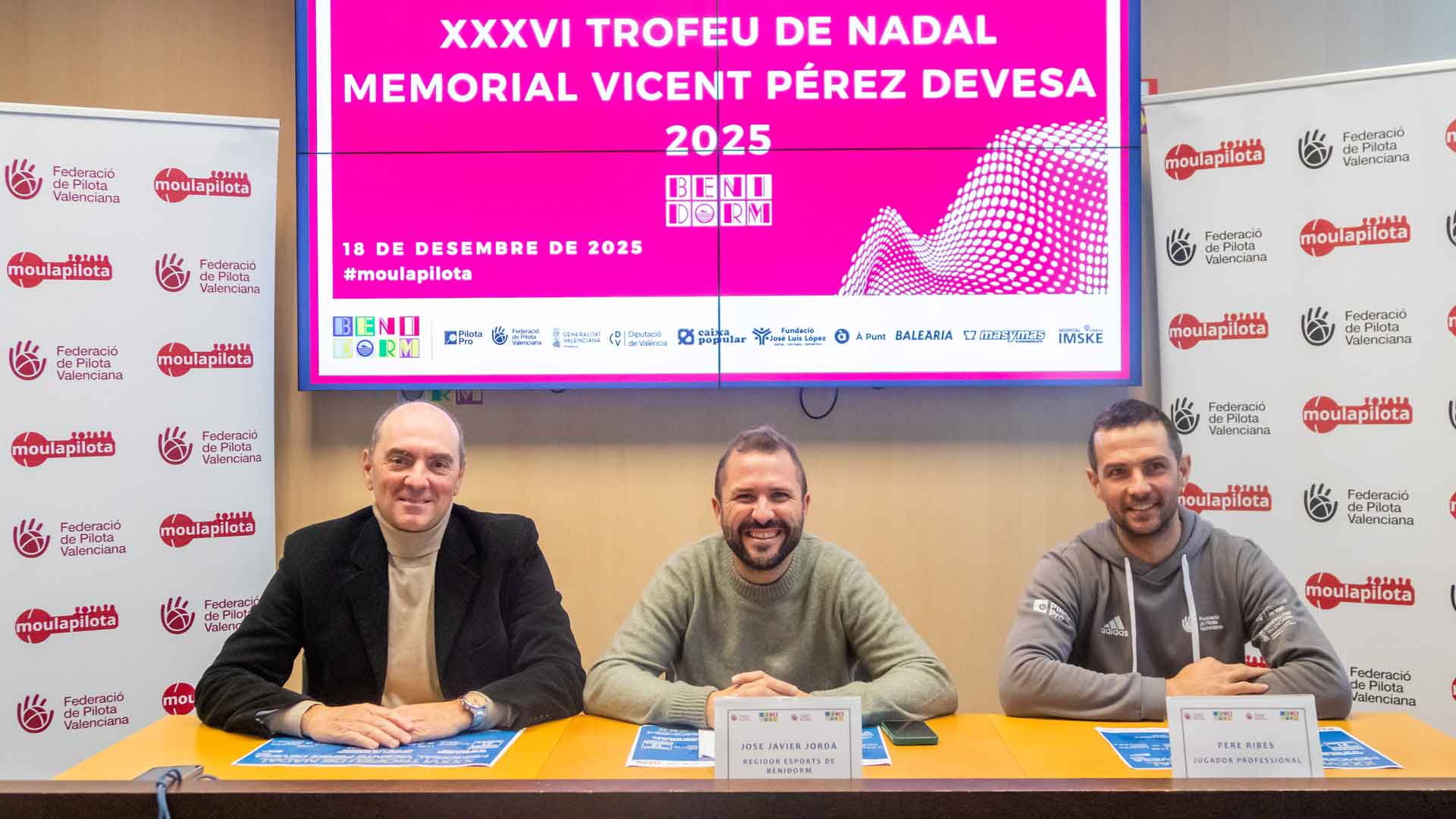 El trinquet de Benidorm acoge la XXXVI edición del ‘Trofeu Nadal’ en memoria de Vicente Pérez Devesa