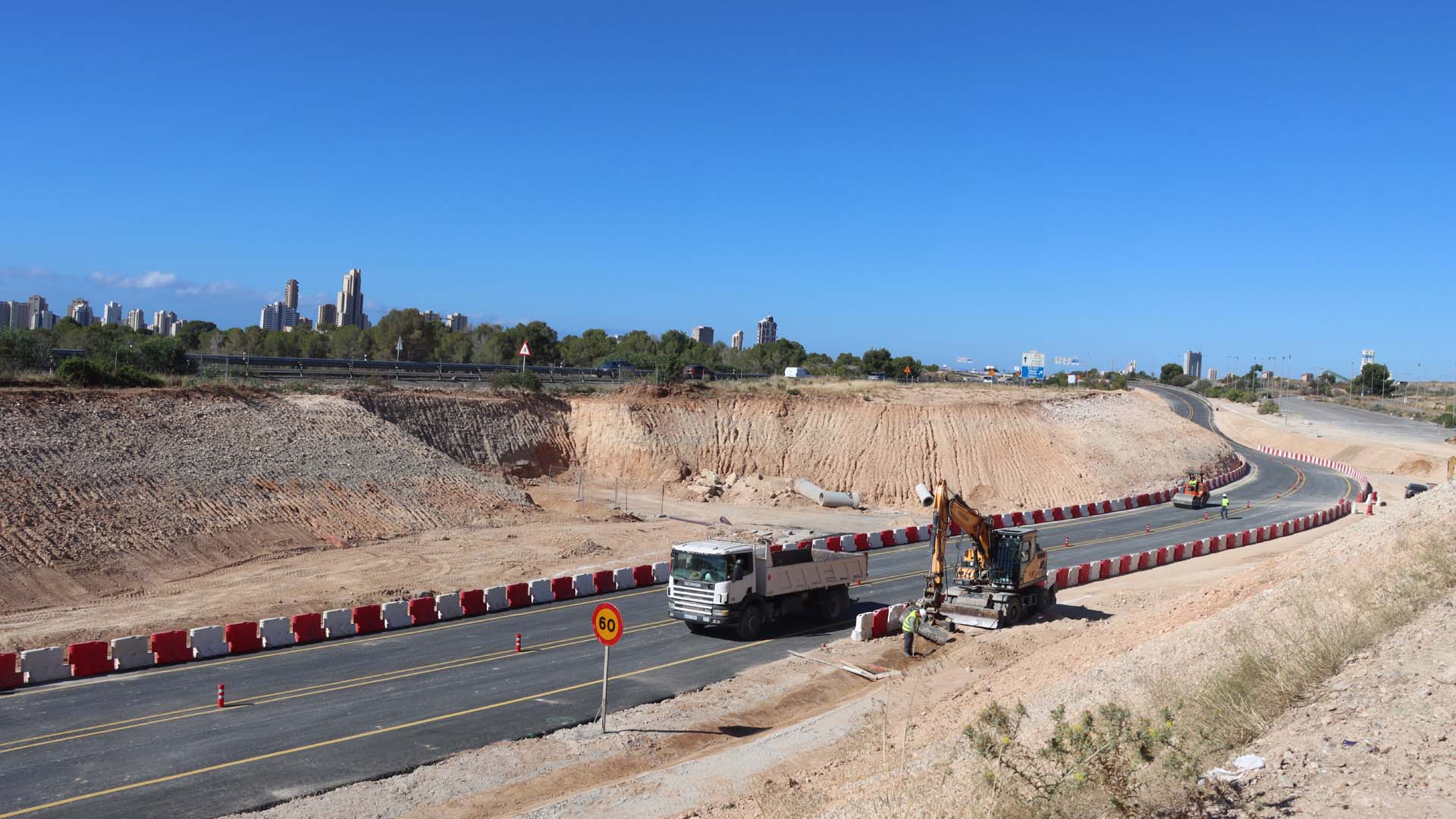 Nuevo desvío de la N-332 en Benidorm desde este lunes