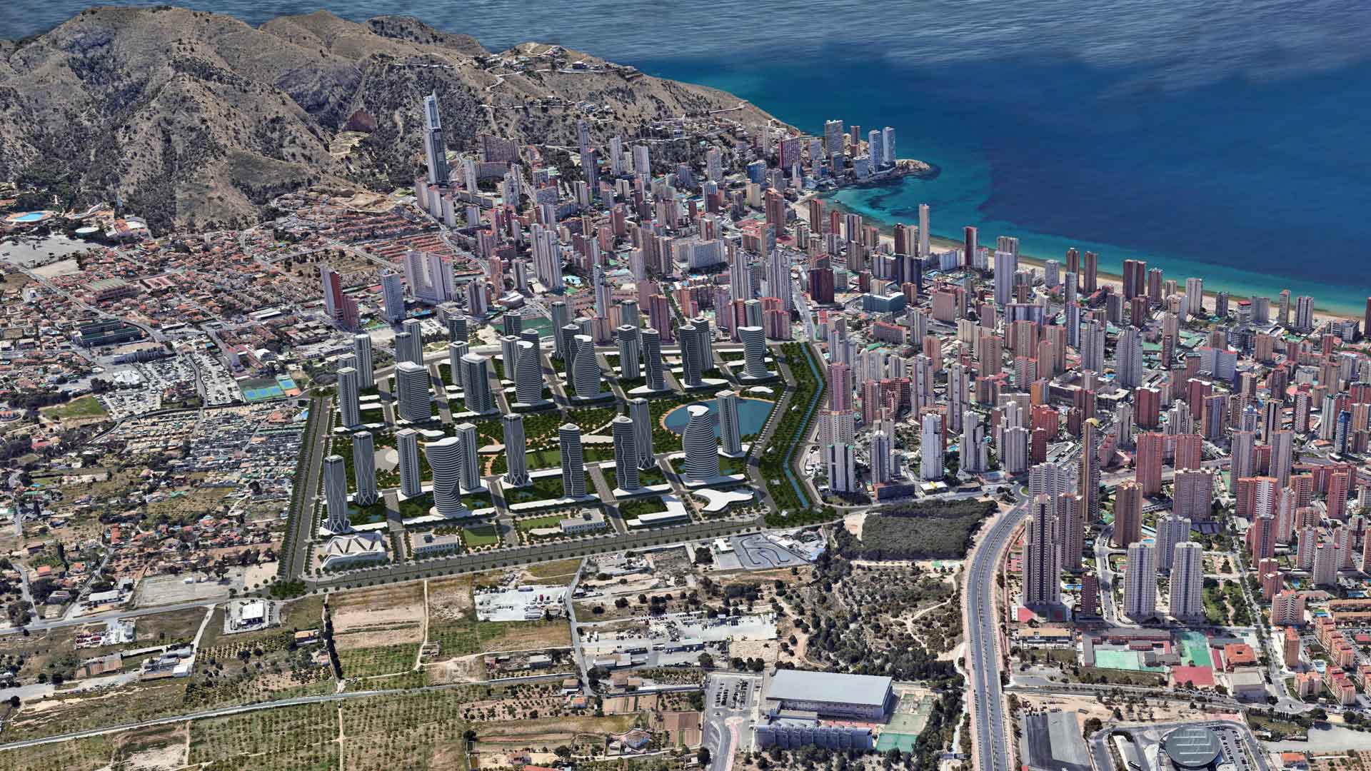 Así es el nuevo proyecto de urbanización del Ensanche Levante de Benidorm: 74 millones y casi cinco años de obra