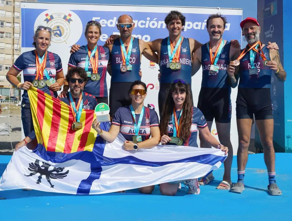 El Club Náutico de Altea arrasa en el Campeonato de España y de Europa de Remo de Mar
